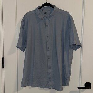 VRST Men's Limitless Pique Short Sleeve Button Up Shirt